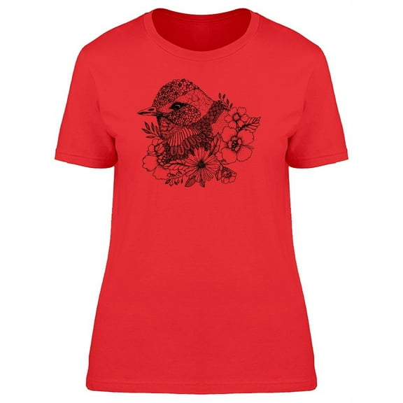 Bird With Ethnic Ornates T-Shirt Women -Image by Shutterstock, Female Medium