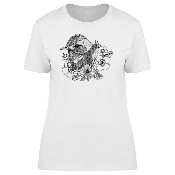 Bird With Ethnic Ornates T-Shirt Women -Image by Shutterstock, Female Medium