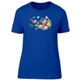 thumbnail image 1 of Bird With Flowers T-Shirt Women -Image by Shutterstock, Female Medium, 1 of 2