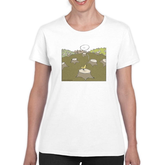 Bird With No Home T-Shirt Women -Wilfred Hildonen Designs, Female x-Large