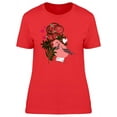 thumbnail image 1 of Bird With Plants & Hearts T-Shirt Women -Image by Shutterstock, Female XX-Large, 1 of 2