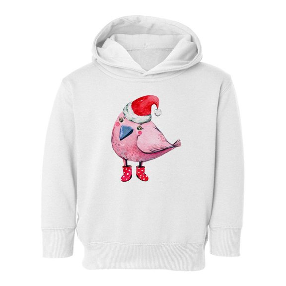 Bird With Santa Hat Hoodie Toddler -Image by Shutterstock,  4 Toddler