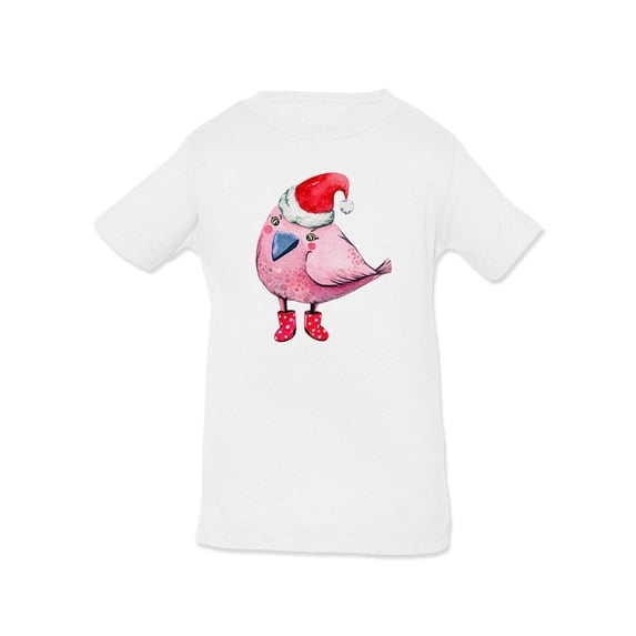 Bird With Santa Hat T-Shirt Infant -Image by Shutterstock, 24 Months