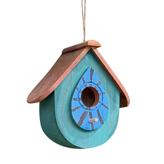 Wooden Bird Shelter Natural Garden Outdoor Habitat Safe Roosting Nesting