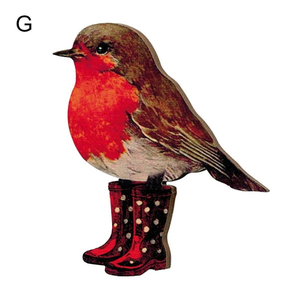 Bird Wooden Brooch Pin R6Z1