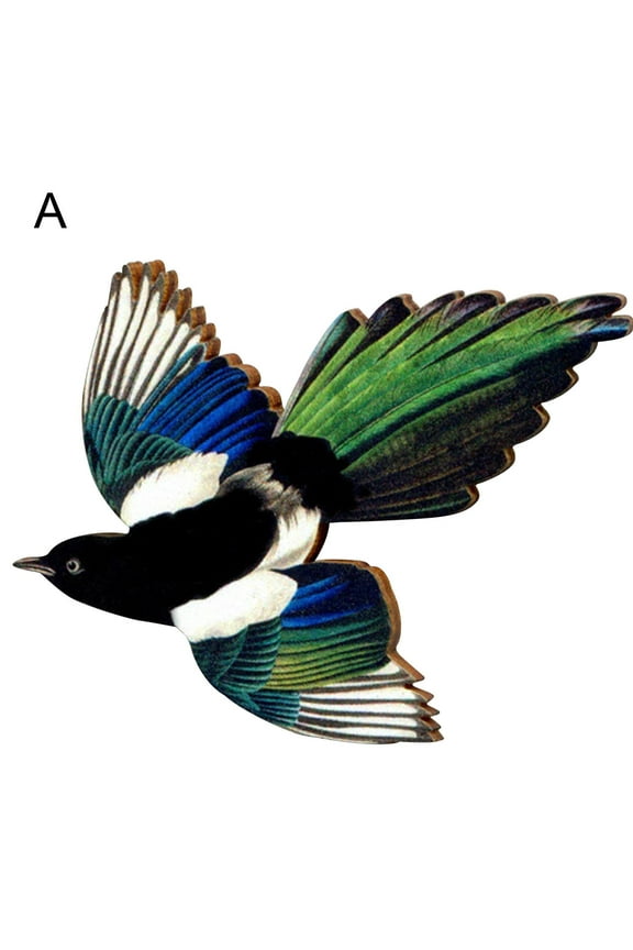 ??Bird Wooden Brooch Q9M5