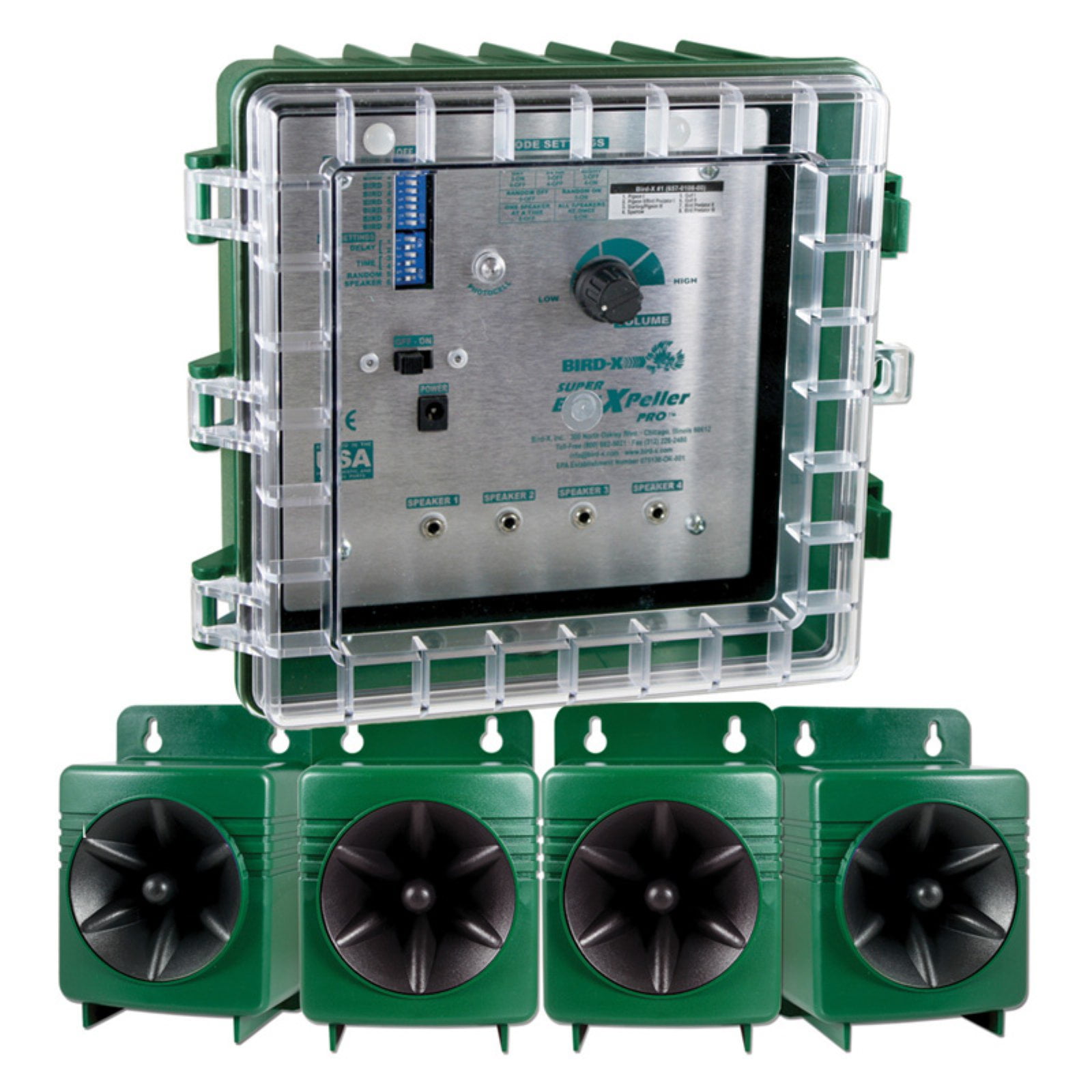 BirdX Electronic Bird Repeller,9 in H,9 in W SBXPPro 2