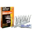 thumbnail image 1 of Bird-X Plastic Bird Deterrent Spikes, 10ft Kit with adhesive (SP-10-NR), 1 of 5
