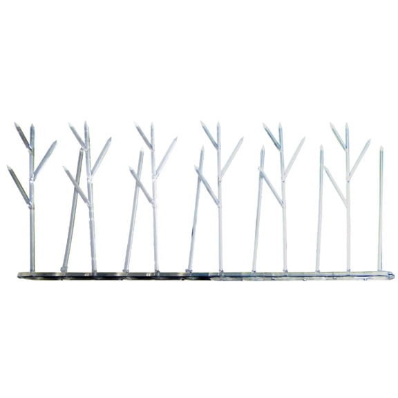 Bird-X Inc Plastic Bird Deterrent Spike - Narrow Barrier - 10' Size, Outdoor Use Residential Use, Standard Application