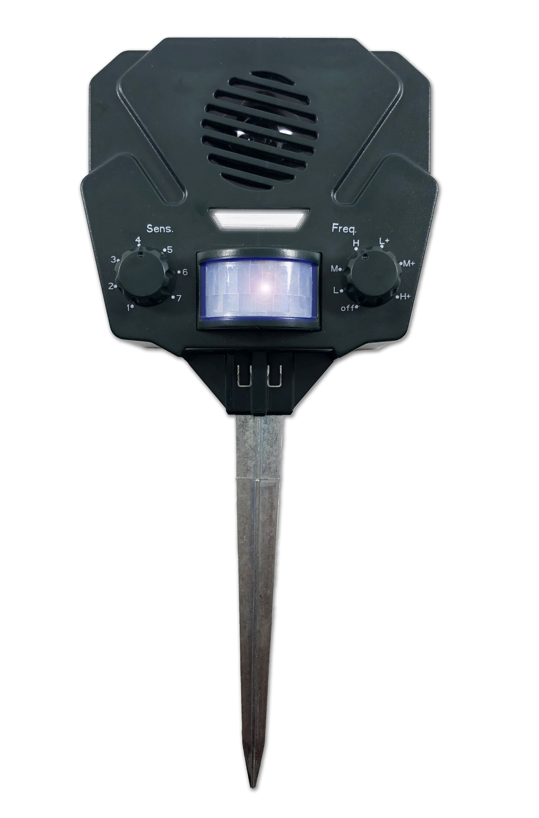 Bird-X Solar Yard Gard Ultrasonic Solar Powered Motion Activated Animal Repeller 3000 Square Feet