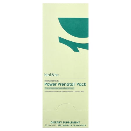 Bird and Be Female Fertility Power Prenatal™ Pack, 30 Packets