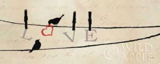Bird at Heart II Canvas Art - Pela (10 x 20)