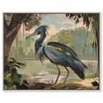 thumbnail image 1 of Bird in Fauna Canvas Print Landscape Art by Art Remedy, Silver Frame, 20 x 16, 1 of 6
