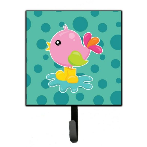 Bird in Rainboots and Puddle Leash or Key Holder