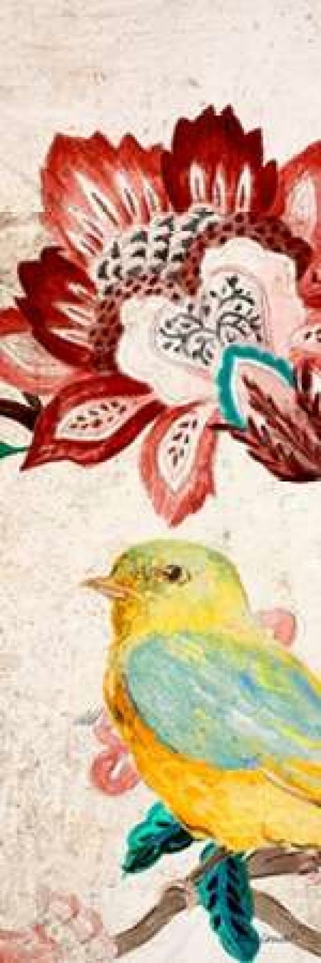 Bird of Capri Panel II Canvas Art - Lanie Loreth (8 x 24)