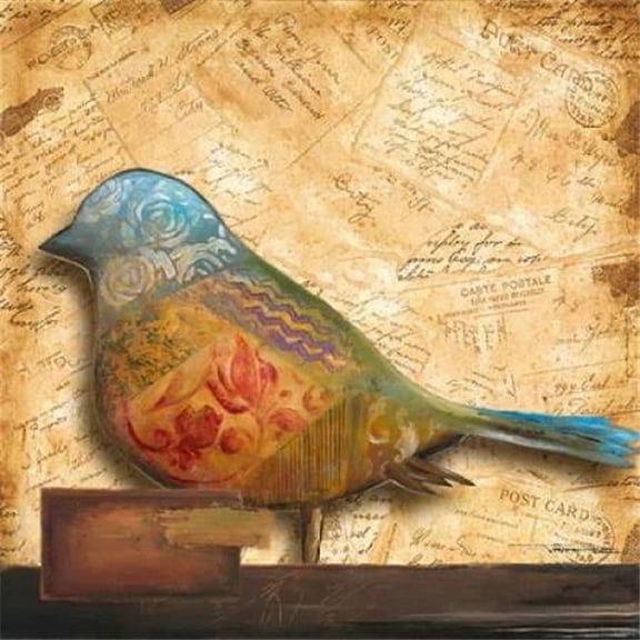 Bird of Collage I Poster Print by Patricia Pinto (12 x 12)