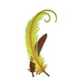 thumbnail image 1 of Bird of Paradise Feather Embroidered Iron on/Sew patch [9.74" X 4.53"], 1 of 2