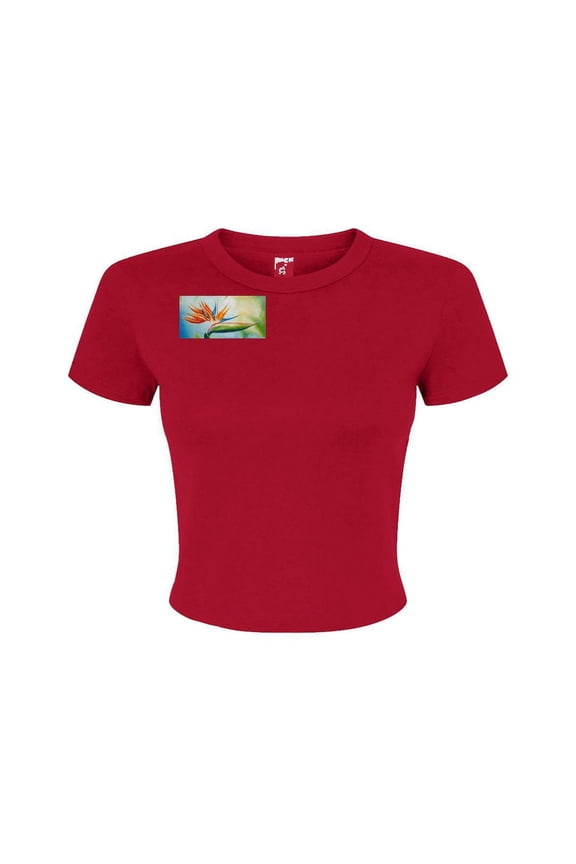 Bird of Paradise Women's Micro Rib Baby Tee