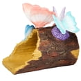 thumbnail image 1 of Down Spout Cover Wood Log With Butterflies Or Birds, 1 of 5
