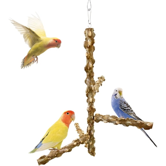 Bird perch, hanging bird tree, suitable for small and medium-sized birds