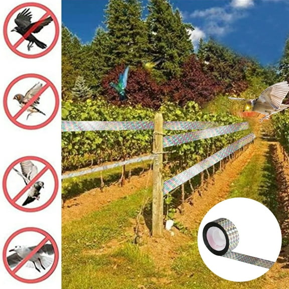 Bird-repellent Ribbons, Double-sided Reflective Ribbons For Gardens And Orchards, Bird-proof Ribbons For Farmlands, Laser Bird-repellent Ribbons