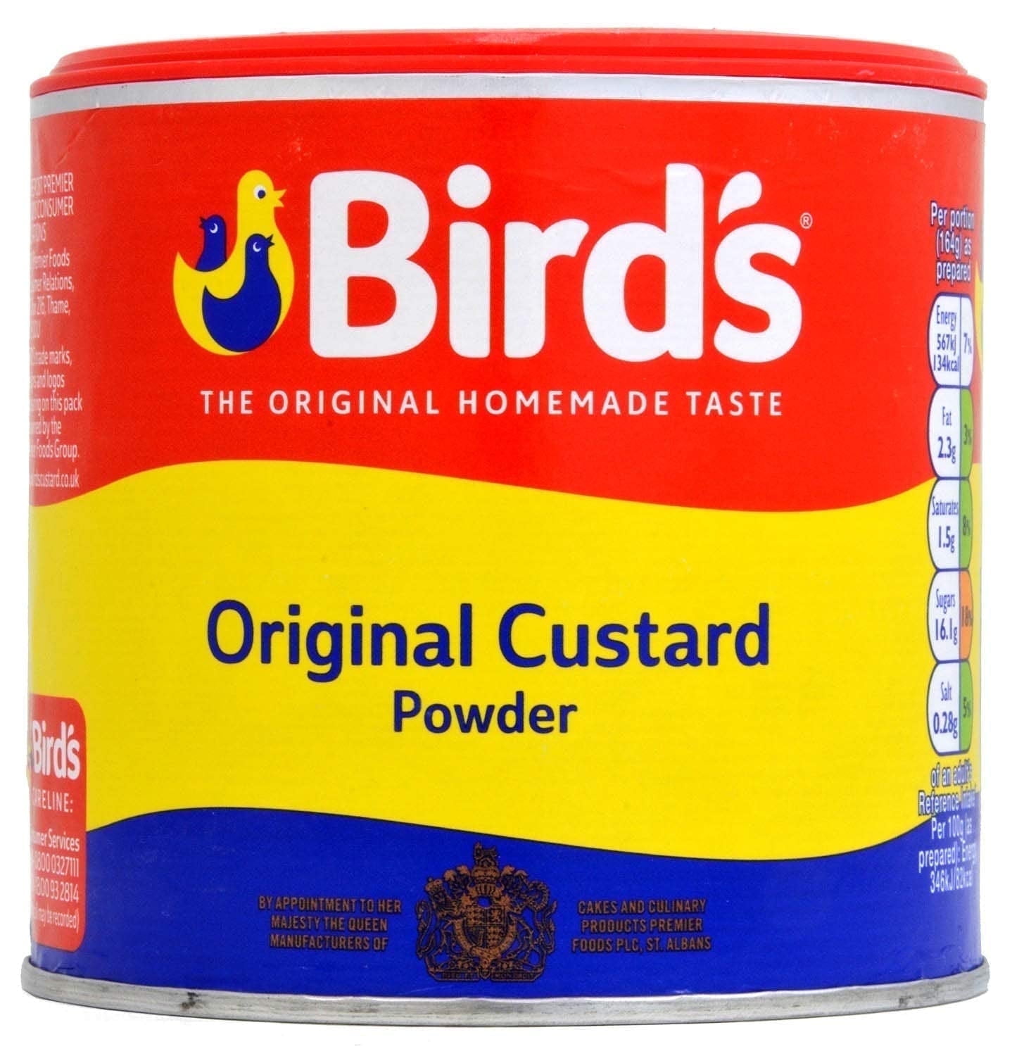 BIRDS Vanilla Custard Powder, Low Fat, 8.8 oz