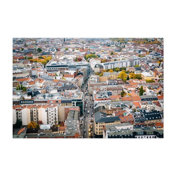 Bird's Eye Berlin - Berlin Germany Photography Unframed Wall Art Print 5 x 7 inches