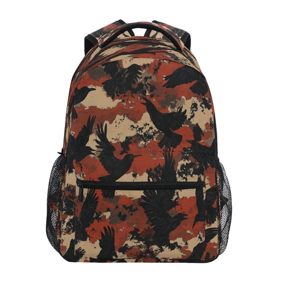 Bird's Shadow Stylish Large Backpack 15L Self-Standing Durable Twill for School, Office and Travel Use