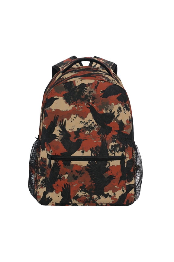 Bird's Shadow Stylish Large Backpack 15L Self-Standing Durable Twill for School, Office and Travel Use
