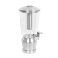 thumbnail image 1 of BirdRock Home 1.5 Gallon Stainless Steel Beverage Dispenser with Ice Container, Stand & Spigot | Round | BPA Free Clear Acrylic, 1 of 9