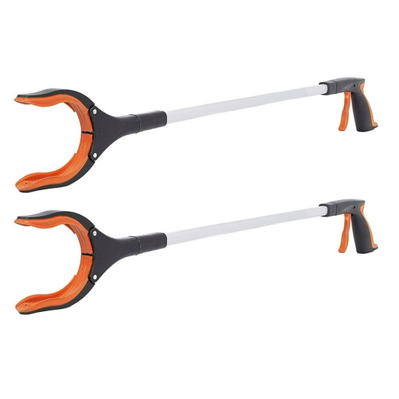 BirdRock Home 2-Pack Grabber Pick Up Tool - Orange