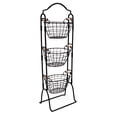 thumbnail image 1 of BirdRock Home 3-Tier Wire Basket Stand with Removable Baskets - Black, 1 of 6