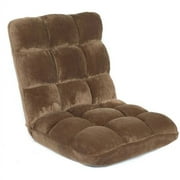 BirdRock Home Adjustable 14-Position Memory Foam Floor Chair - Brown