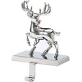 thumbnail image 1 of BirdRock Home Christmas Holiday Reinder Stocking Holder for Mantle, 1 of 3