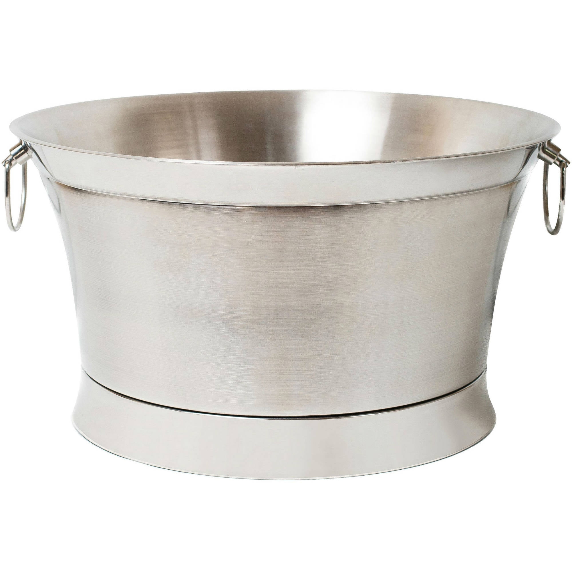 Double Wall Stainless Steel Beverage Tub with Handles