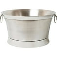 thumbnail image 1 of BirdRock Home Double Wall Round Beverage Tub - Stainless Steel, 1 of 2
