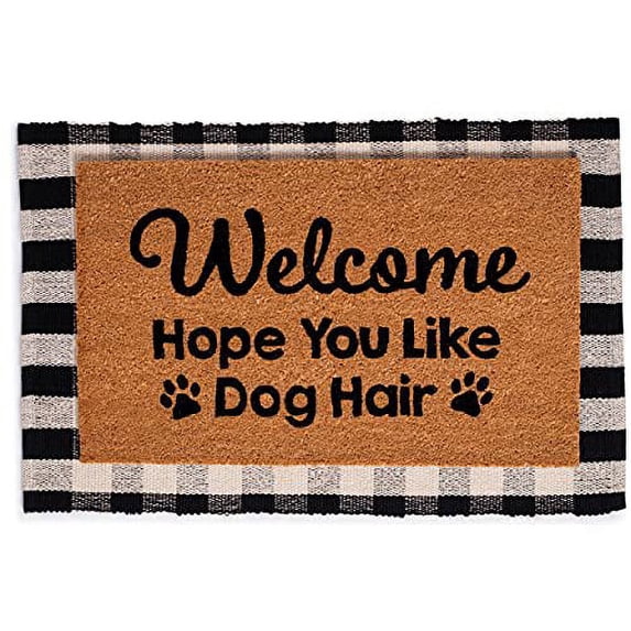BirdRock Home Layered Welcome Mata with Vinyl Backing for Door Entryway