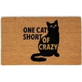 thumbnail image 1 of BirdRock Home One Cat Short Coir Front Door & Entry Doormat - 18" x 30", 1 of 7