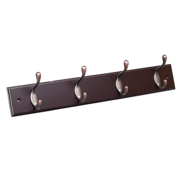 BirdRock Home Oval Hook Coat and Hat Rack - 4 Hooks