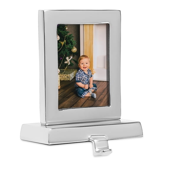 BirdRock Home Photo Frame Stocking Holder - Stainless Steel Rectangle