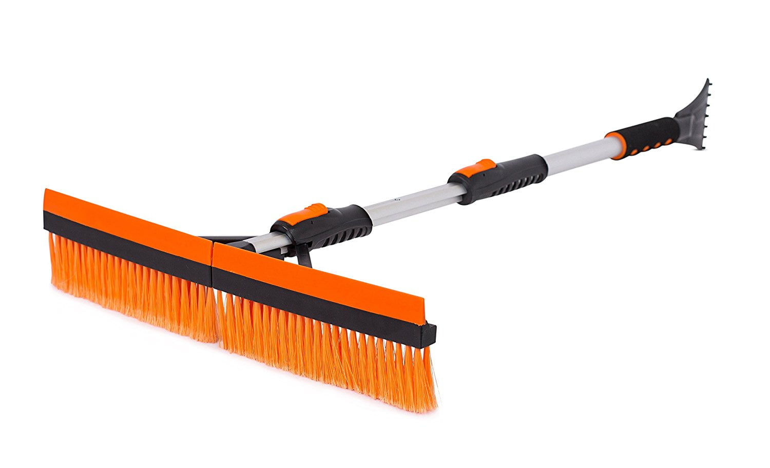 BirdRock Home Snow Moover 46" Extendable Snow Brush with Squeegee & Ice Scraper | Foam Grip | T-Shape Auto Snow Brush | Auto Ice Scraper | Car Truck SUV