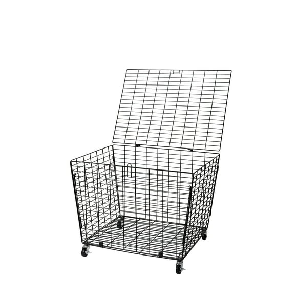 BirdRock Home Sports Ball Basket Organizer with Wheels - Heavy Duty Casters