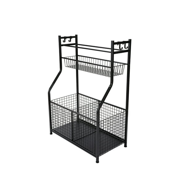 BirdRock Home Sports Equipment Ball Storage Rack for Garage - 4 Hooks