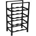 thumbnail image 1 of BirdRock Home Wine Rack - Metal Free Standing Stand - Kitchen - Black - Vertical Shelf Storage Cabinet - Holder (12 Bottle), 1 of 5