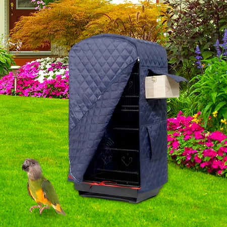 Birdcage Cover Parrot Cage Cover Shade Pet Universal Blackout Windproof LightProof Sleep Reduces Distractions Night Accessories Cloth 50x38x85cm