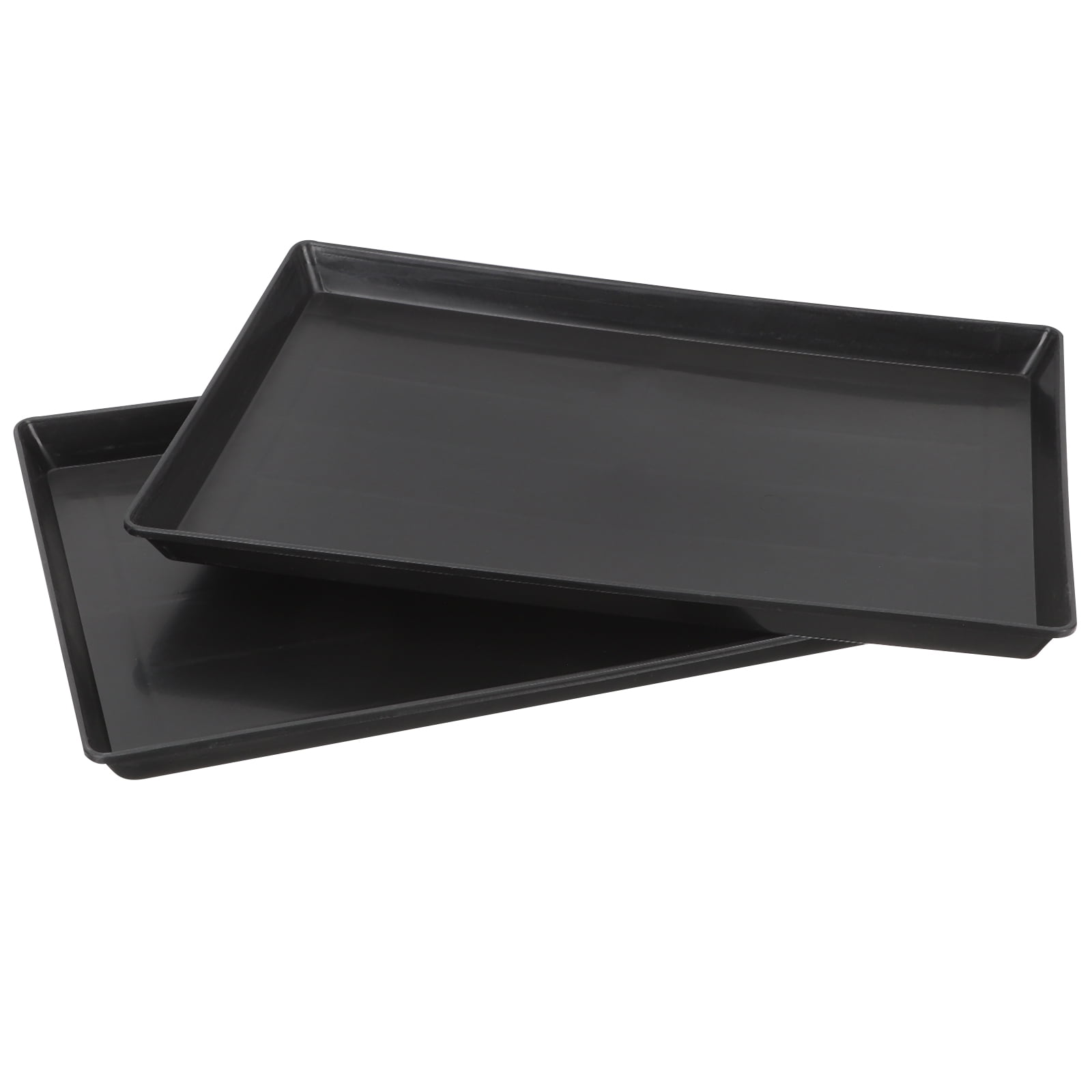 Birdcage Flat Skillet Small Dog Crate Tray Bottom Replacement Cat Litter Trays 2 Pcs