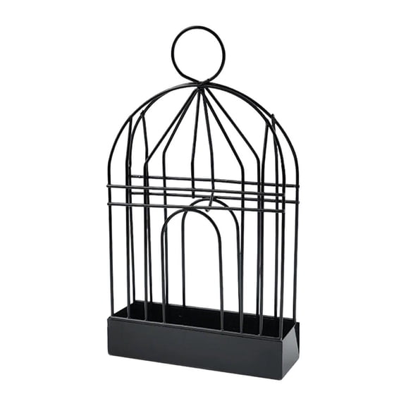 Birdcage Mosquito Coil Holder with Deep Ash Tray, Nordic Iron Incense Burner for Outdoor Patio and Indoor Use, Portable Fireproof Coil Stand, 8-inch