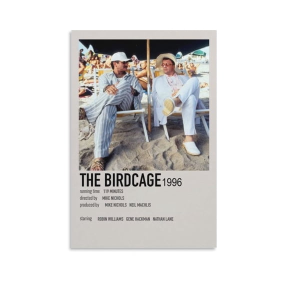 The Birdcage Poster Vintage Movie Poster (6) Artworks Picture Print Poster Wall Art Painting Canvas Gift Decor Home Posters Decorative 12x18inch(30x45cm)