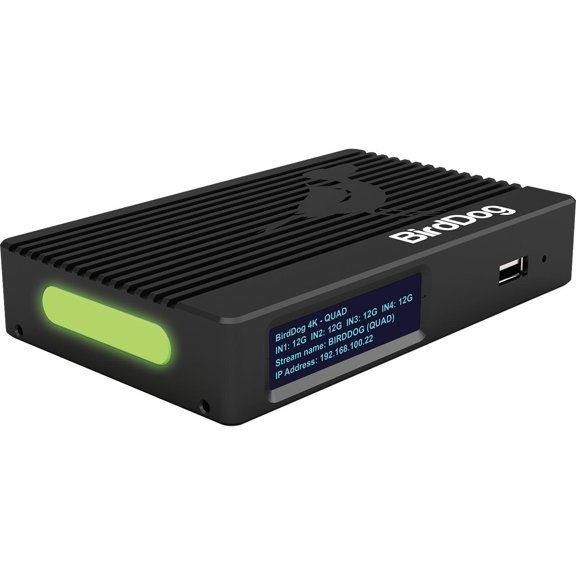 BirdDog 4K Quad 4-Channel 12G SDI to NDI Encoder/Decoder