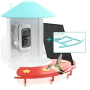 Birdfy Hummingbird Feeder Camera, Bird Feeders with Camera and Solar Panel, 1080P wide-angle camera for real-time bird watching, Ideal Gift for Hummingbird Lovers